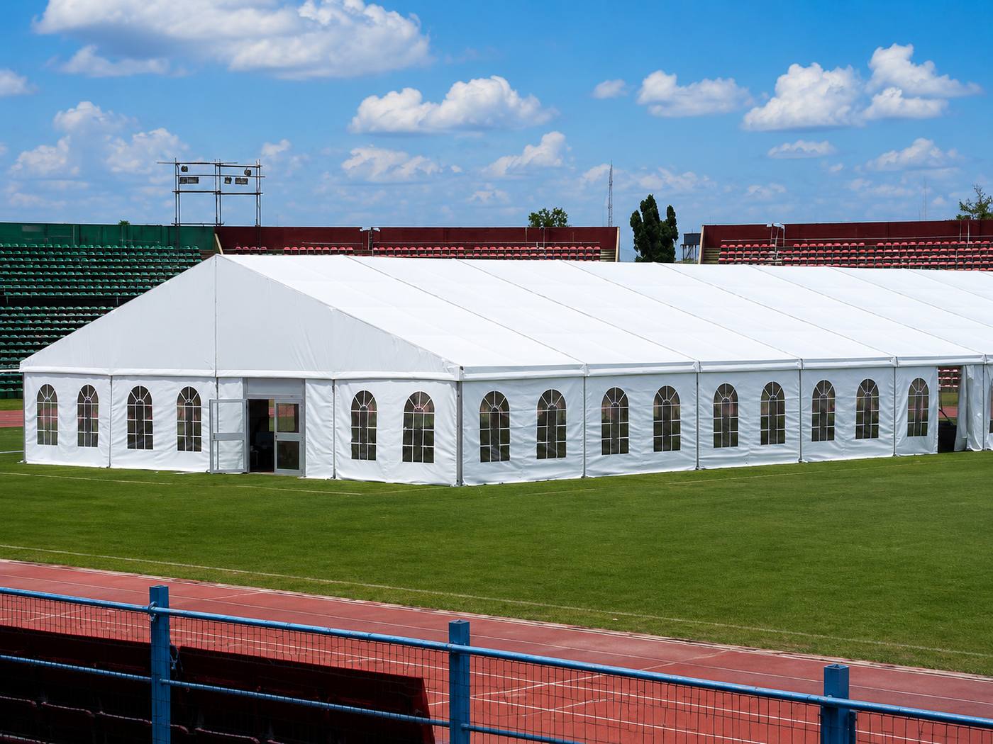 Stadium venue marquee