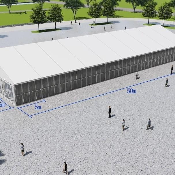 Exhibition tent structure